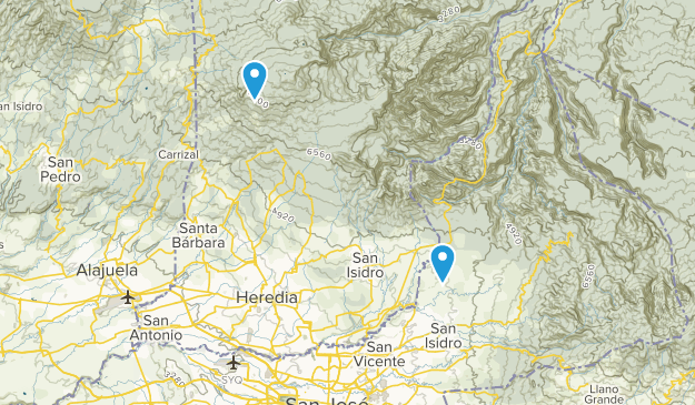 Heredia, Costa Rica Map