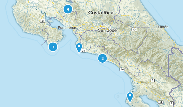 Puntarenas, Costa Rica Map