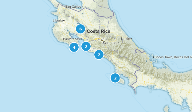 Puntarenas, Costa Rica Map