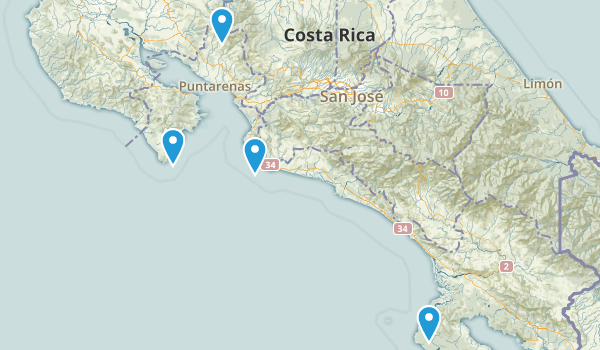 Puntarenas, Costa Rica Map