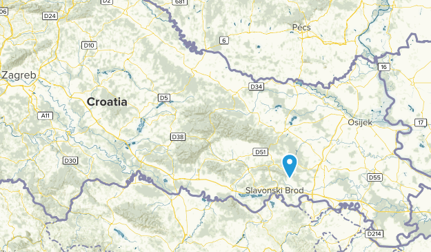 Bjelovarsko-Bilogorska, Croatia Map