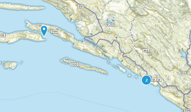 Dubrovacko-neretvanska, Kroatien Map