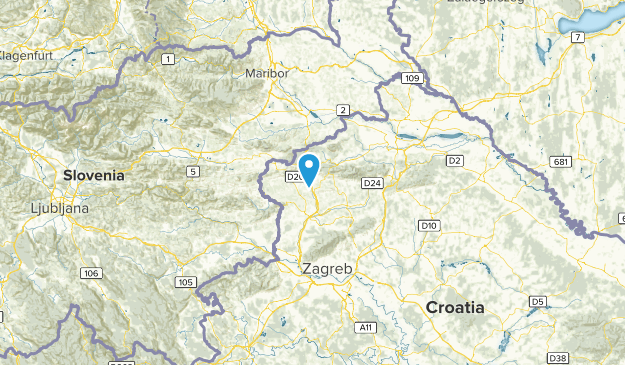 Krapinsko-Zagorska, Kroatien Map