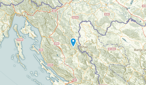 Licko-senjska županija, Croatia Map