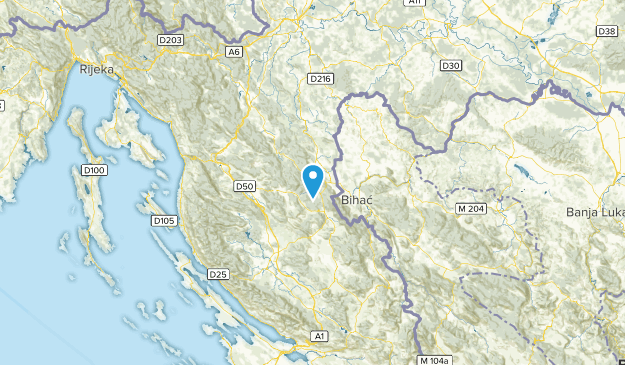 Licko-senjska županija, Croatia Map