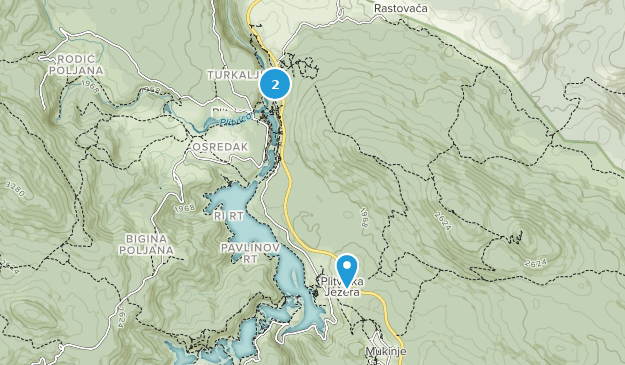 Licko-senjska županija, Kroatien Map