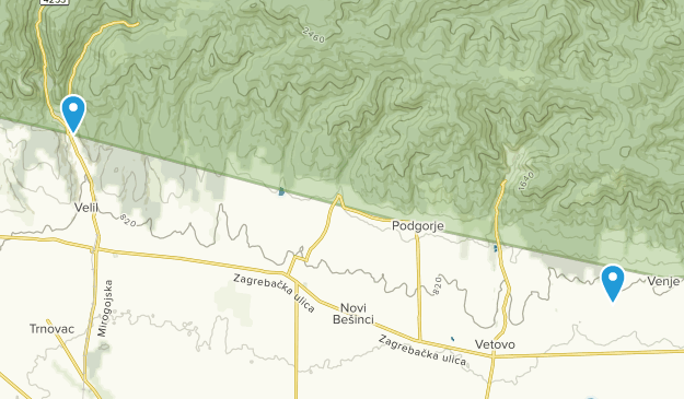 Požeško-slavonska, Kroatien Map