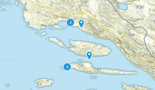 Split-Dalmatia, Croatia Map