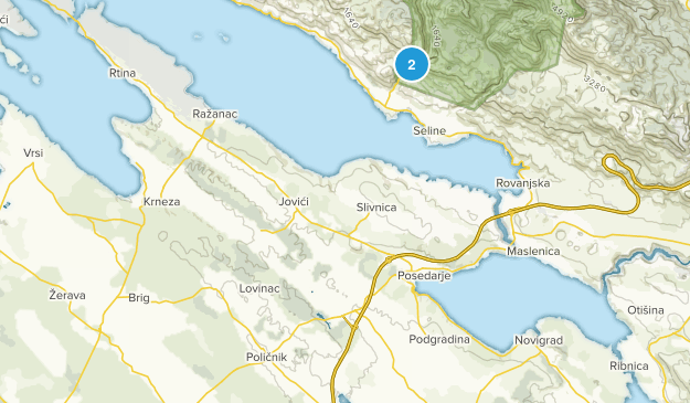 Zadarska županija, Croatia Map