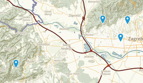 Zagrebacka županija, Croatia Map