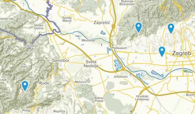 Zagrebacka županija, Croatia Map