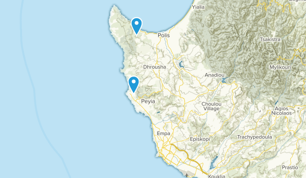 Paphos, Chypre Map