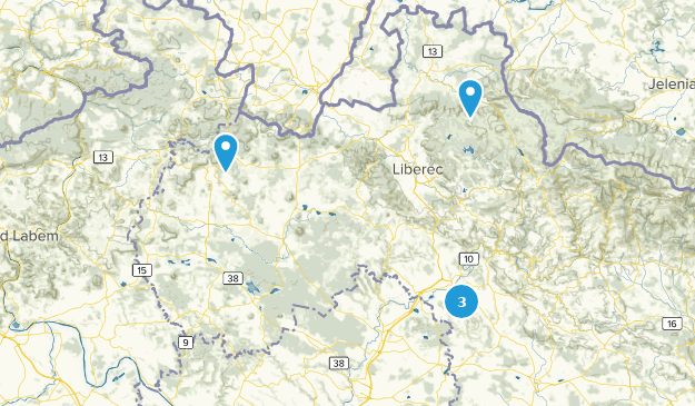 Liberecký kraj, Tschechien Map