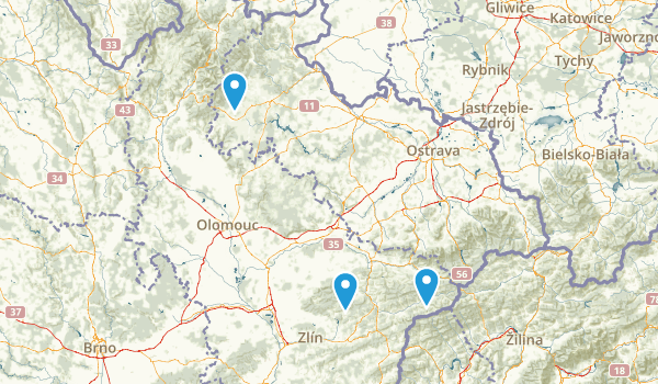 Moravskoslezský, Czech Republic Map