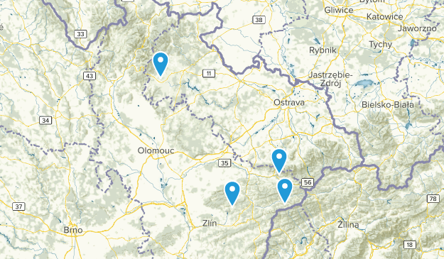 Moravskoslezský, Czech Republic Map