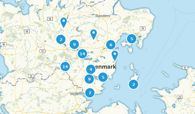 Region Midtjylland, Dänemark Map