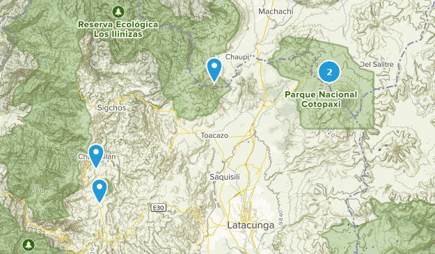 Cotopaxi, Ecuador Map