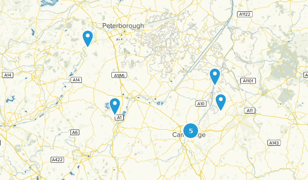 Cambridgeshire, Angleterre Map
