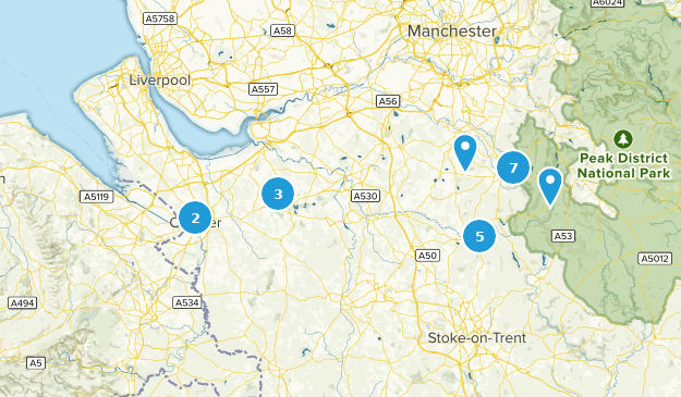 Cheshire, England Map