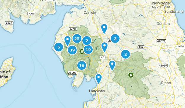 Cumbria, England Map
