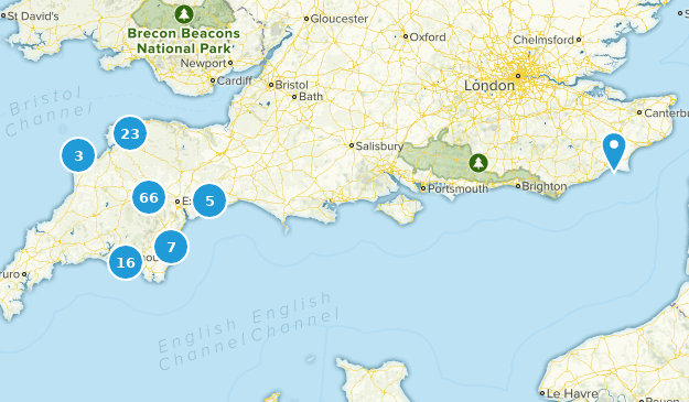 Devon, Inglaterra Map