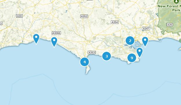Dorset, Angleterre Map
