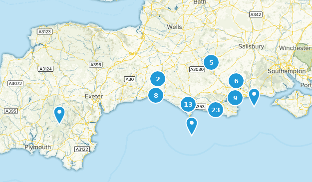 Dorset, Inglaterra Map