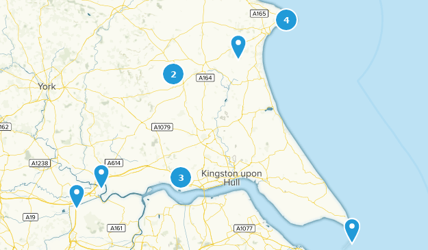 Yorkshire de l'Est, Angleterre Map