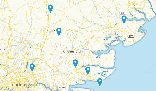 Essex, England Map