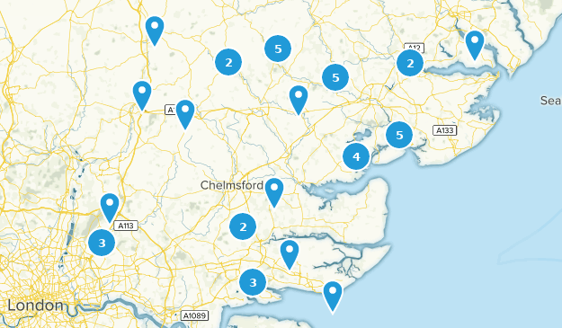 Essex, England Map