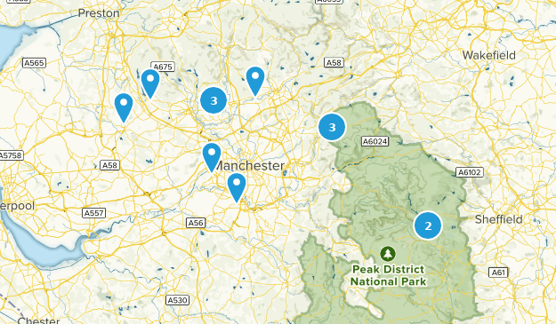Greater Manchester, England Map