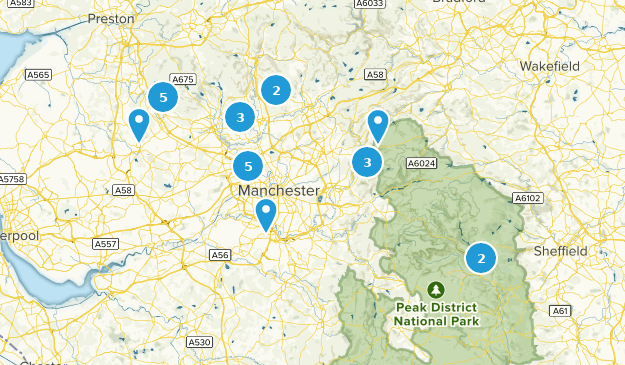 Greater Manchester, England Map