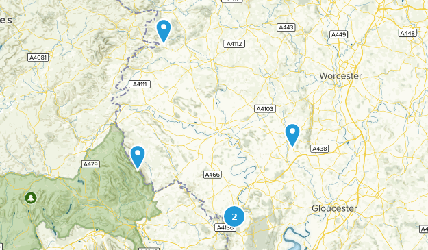 Herefordshire, England Map
