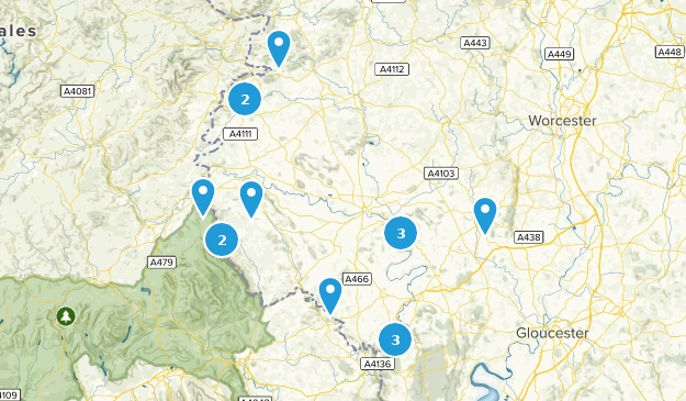 Herefordshire, England Map