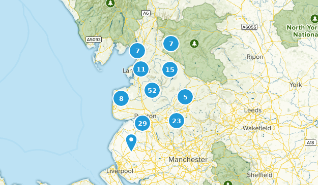 Lancashire, Inglaterra Map