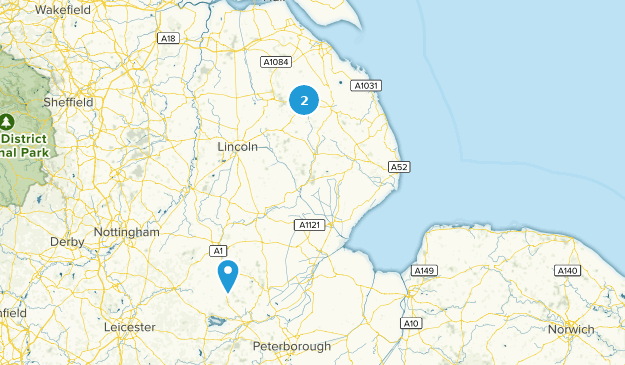 Lincolnshire, Angleterre Map