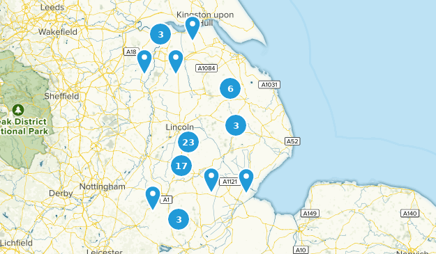 Lincolnshire, Inglaterra Map