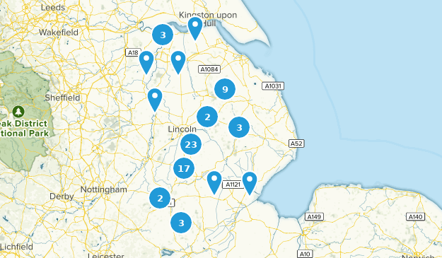Lincolnshire, Angleterre Map