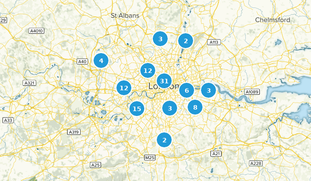 London, Inglaterra Map