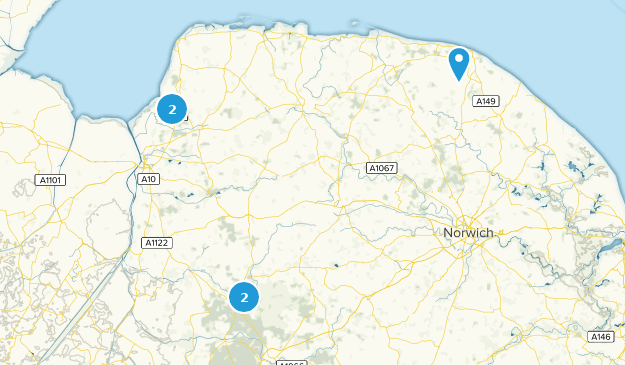 Norfolk, England Map