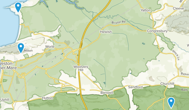 North Somerset, England Map