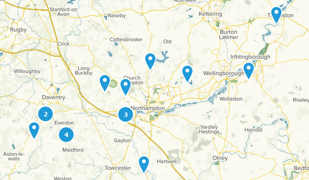 Northamptonshire, England Map