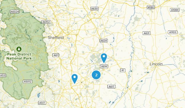Nottinghamshire, England Map