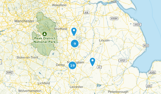 Nottinghamshire, Inglaterra Map