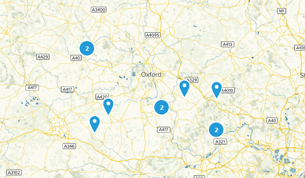 Oxfordshire, Angleterre Map