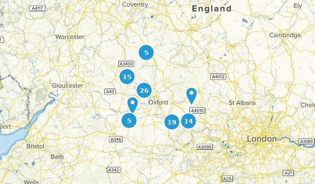 Oxfordshire, Angleterre Map