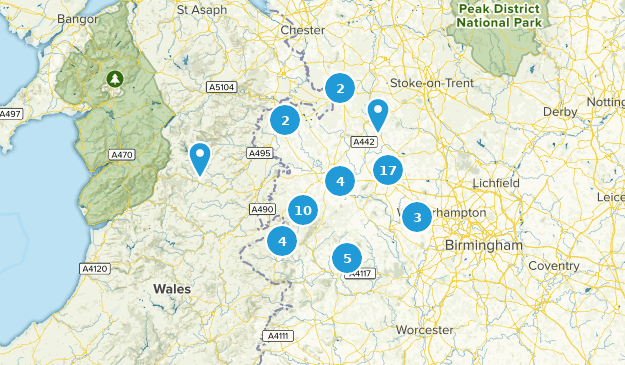 Shropshire, Inglaterra Map