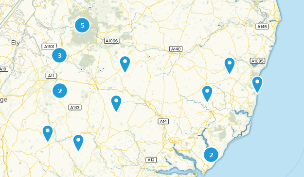 Suffolk, England Map