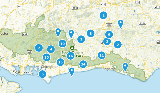 West Sussex, England Map