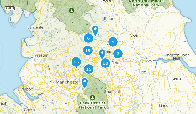 West Yorkshire, England Map